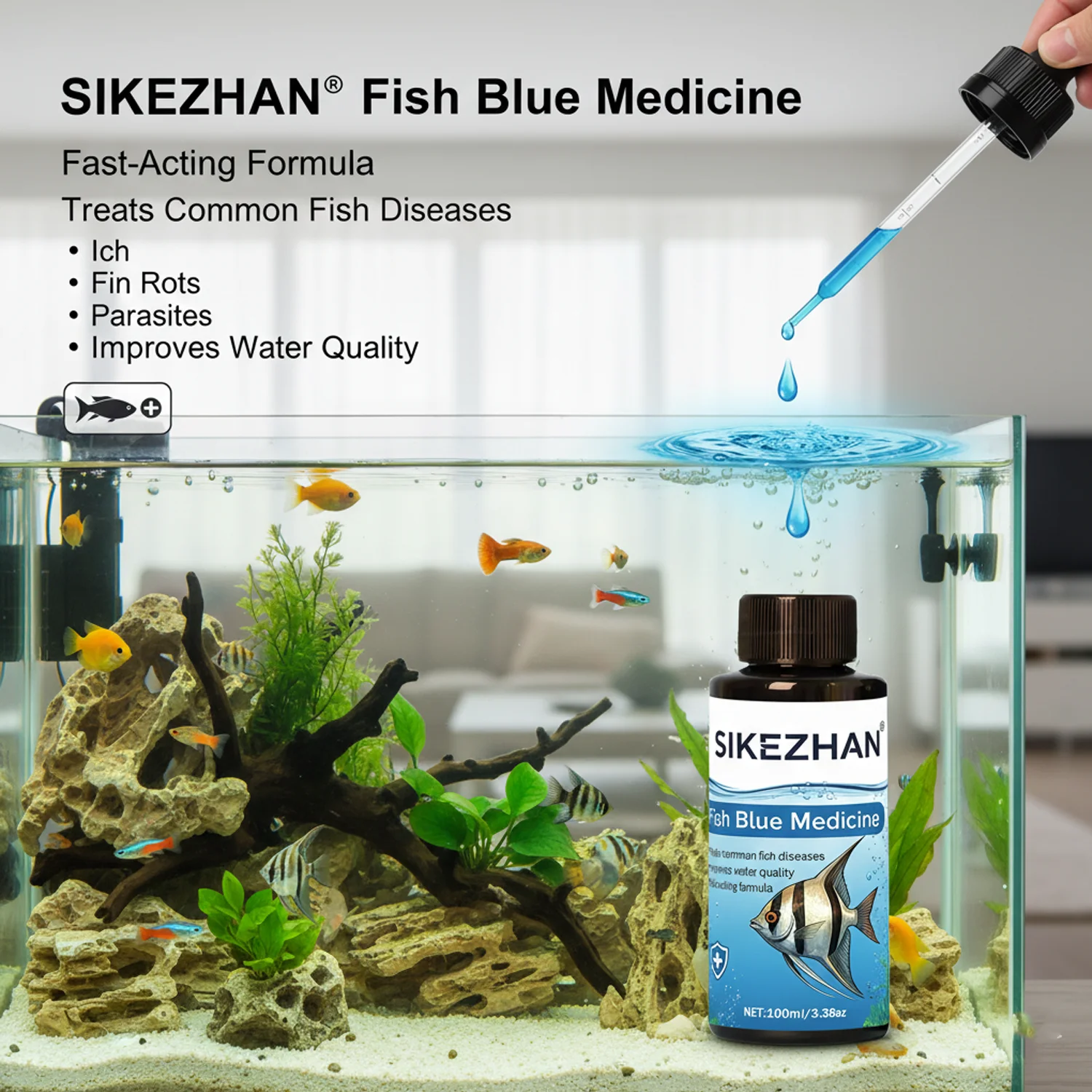500 مللي الحل الأزرق الميثيلين - مراجعة Marine Aquarium Bacteria وسعره