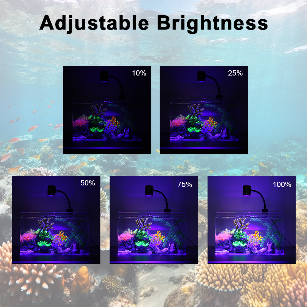 إضاءة LED للأحواض المائية بطيف - مراجعة Marine Aquarium Uv Light وسعره