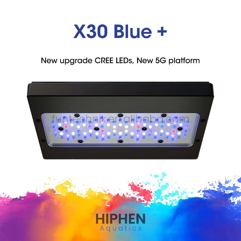 إضاءة LED ذكية X30 Blue+ بقوة  - مراجعة Aquarium Blue Marine Reef وسعره